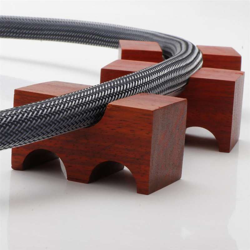 HiFi Rose Wood Wire Bracket Line Support Cable Stand Holder Trestle Anti-Shock Shock Foot Pad Feet P