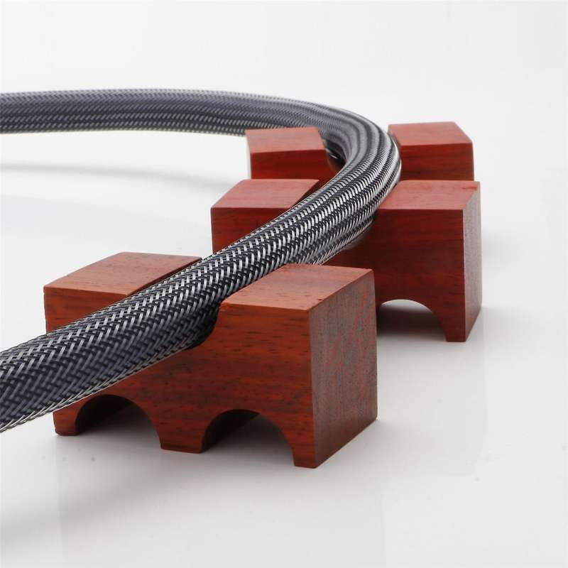 HiFi Rose Wood Wire Bracket Line Support Cable Stand Holder Trestle Anti-Shock Shock Foot Pad Feet P