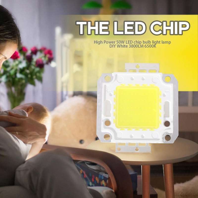 High 50w Led Chip Bulb Light Lamp Diy White 3800lm 6500k