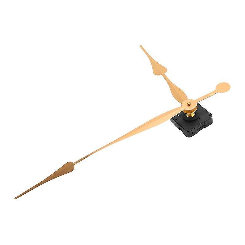 High Long Shaft Clock Movement Mechanism with 12 Inch Long Spade Hands (gold)