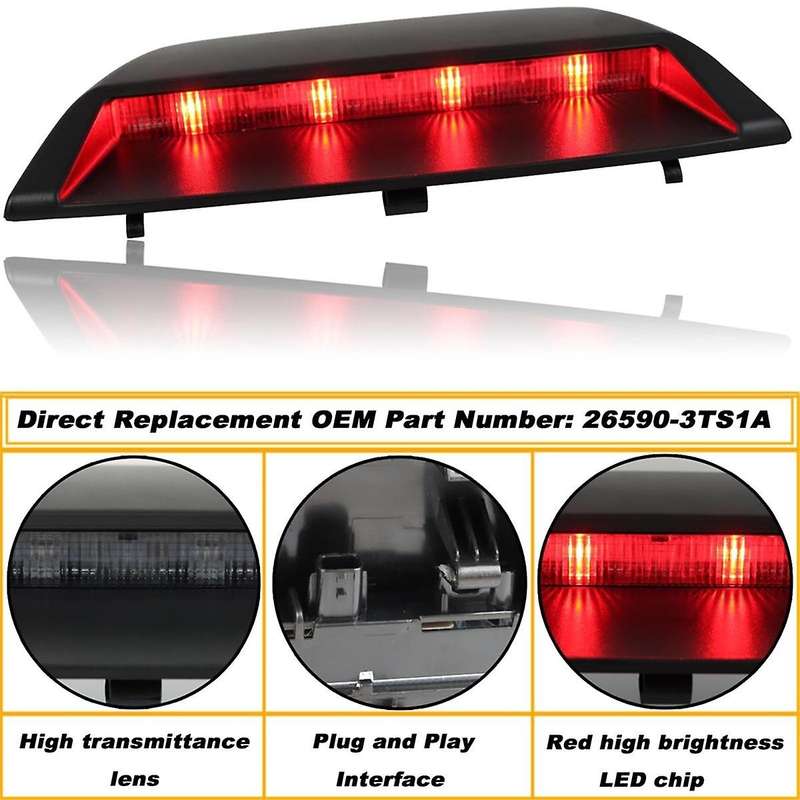 High Mount Stop Light LED Third Brake Light Assemblies for Sedan S SV SL 2013-2018 26590-3TS1A