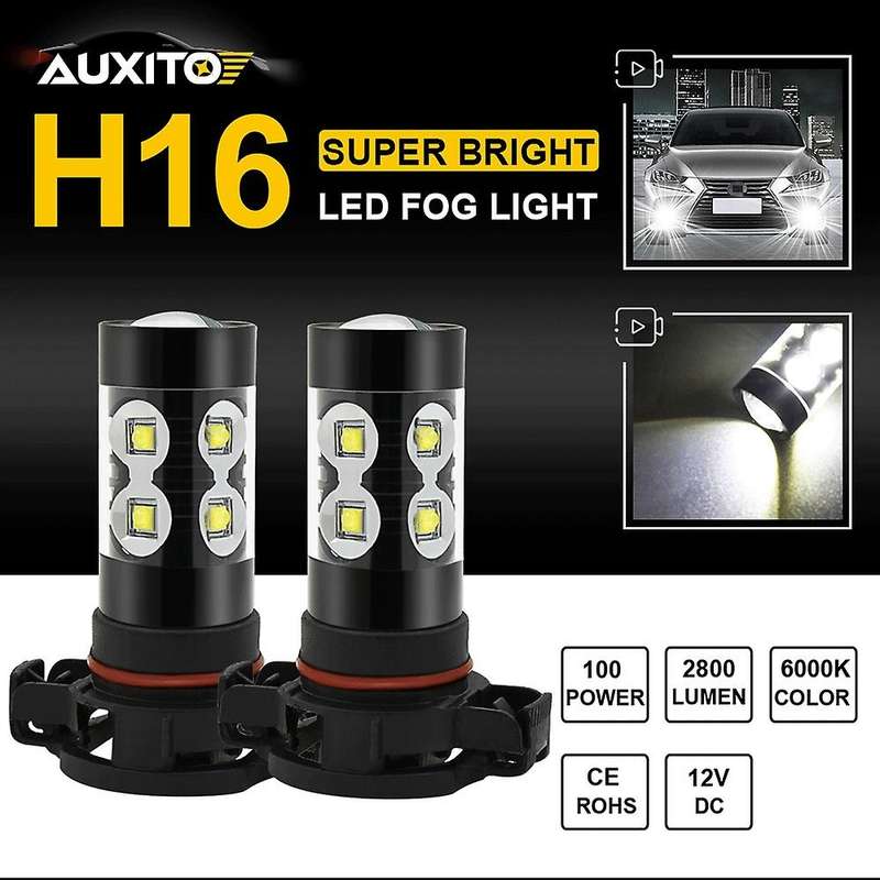 High Power H16 5202 5201 LED Fog Light Bulb Car HID White 6000K Driving Lamp DRL