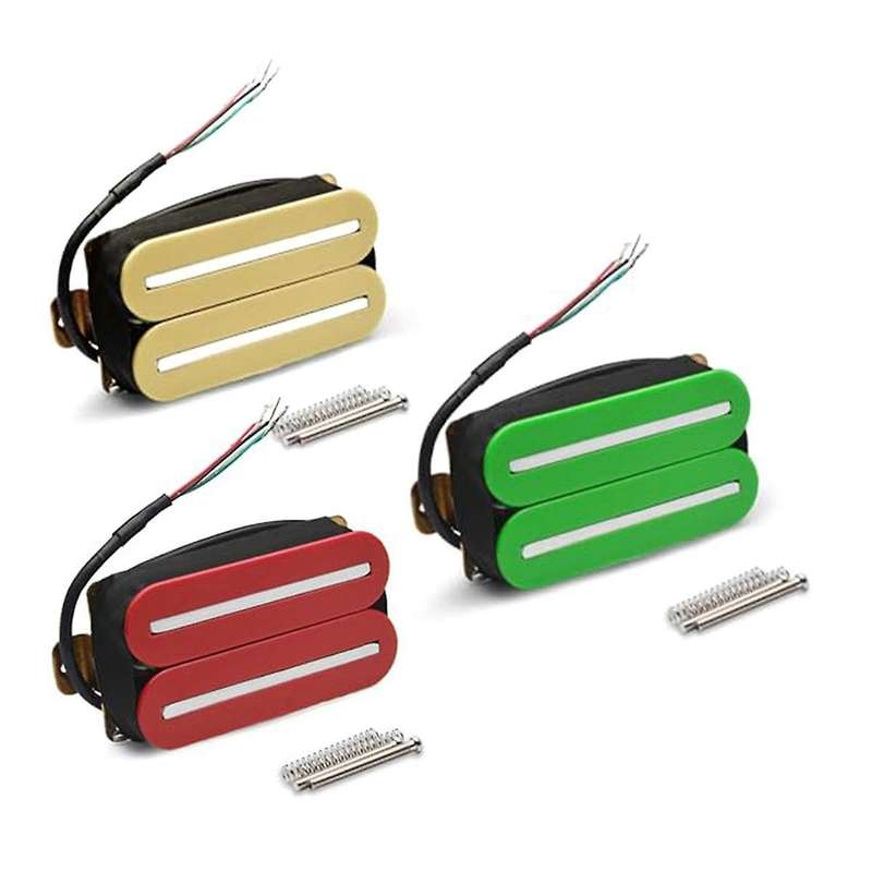 High Output Neck Dual Hot Rail Humbucker Pickups Green