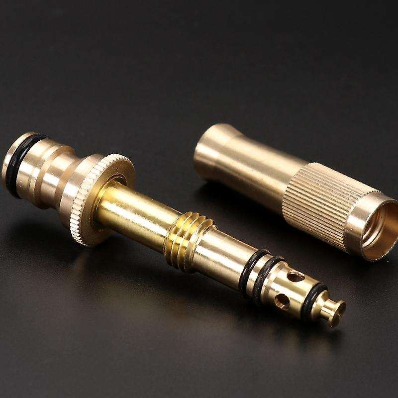 High Pressure Hose Nozzle Heavy Duty , Brass Water Hose Nozzles for Garden Hoses, Adjustable Functio