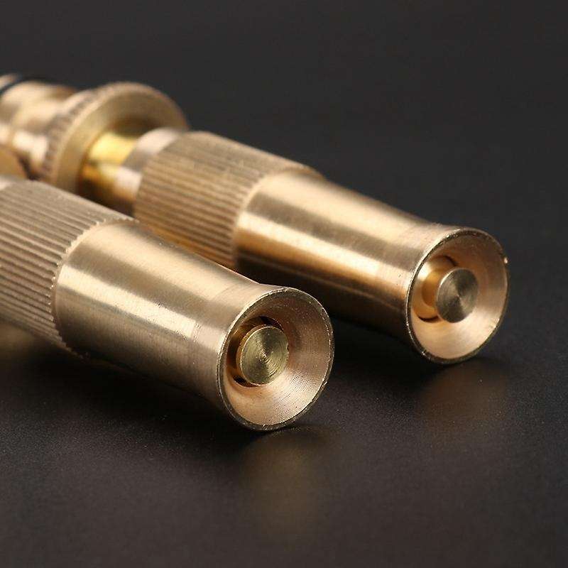 High Pressure Hose Nozzle Heavy Duty , Brass Water Hose Nozzles for Garden Hoses, Adjustable Functio