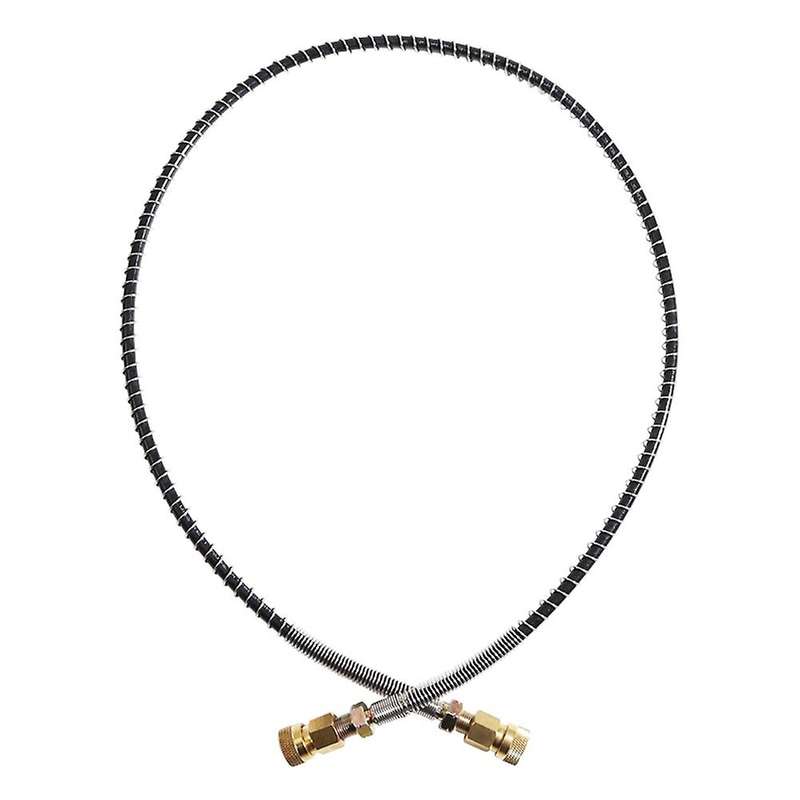 High Pressure Hose with Spring Wrapped 100cm Long Pcp Pneumatics Refilling Pump Nylon Black Hose