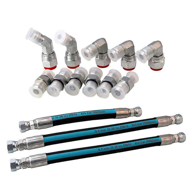 High Pressure Oil Pump HPOP Hoses Lines Kit & Crossover Line Fit for 1999-2003 7.3L