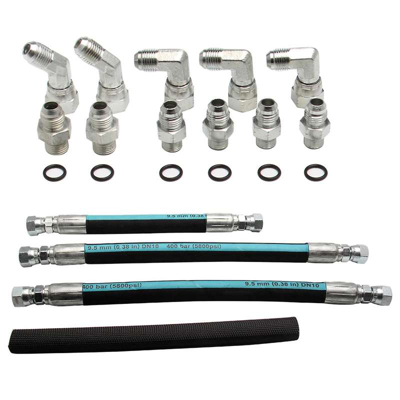 High Pressure Oil Pump HPOP Crossover Line Hoses Lines Set Set for 7.3L High Pressure Oil Pump 99-03