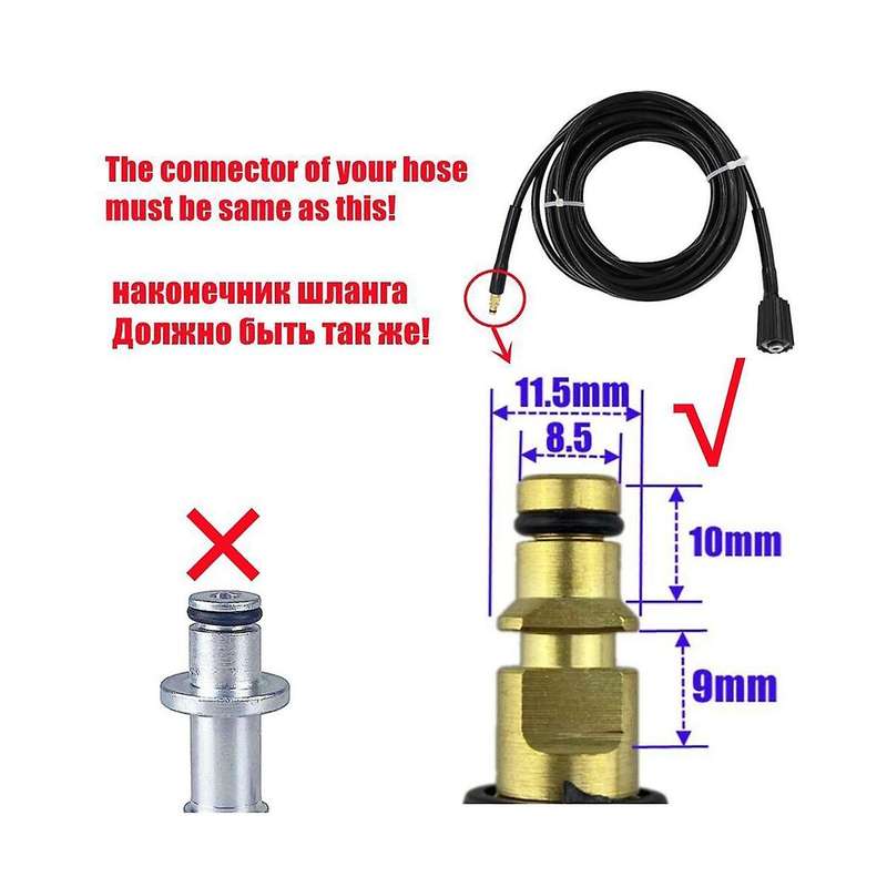 High Pressure Washer Tool for - K2 K3 K4 K5 K6 K7 Hose W/ and Spray Nozzle Pressure Car Wash Cleane
