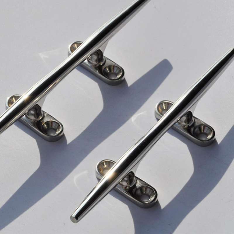 High Quality Stainless Steel Marine Boat Hollow Base Cleat Heavy Duty Boat Hollow Base Cleats for Ya