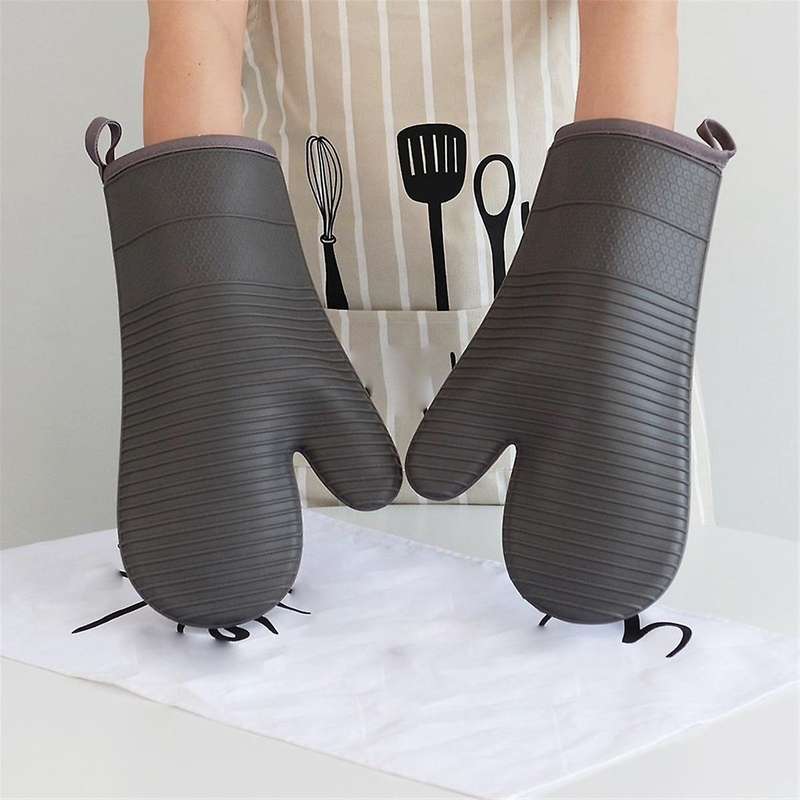 High Temperature Resistant Silicone Insulation Gloves Anti-Scalding Microwave Gloves Thickened Bakin