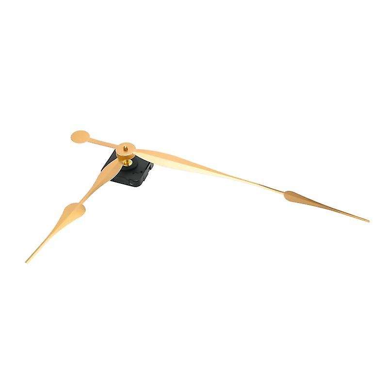 High Torque Long Shaft Clock Movement Mechanism with 12 Inch Long Spade Hands (gold)