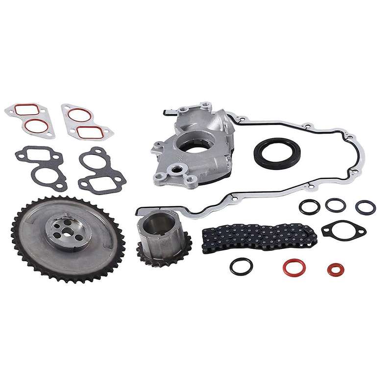 High Volume Oil Pump Change Gaskets Timing Chain Kit for 5.3L 6.0L 12576407, 12556582, 12678151, TS3