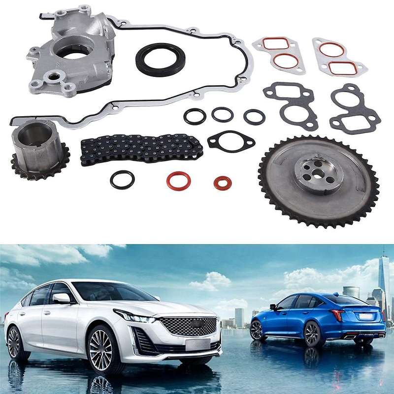 High Volume Oil Pump Change Gaskets Timing Chain Kit for 5.3L 6.0L 12576407, 12556582, 12678151, TS3