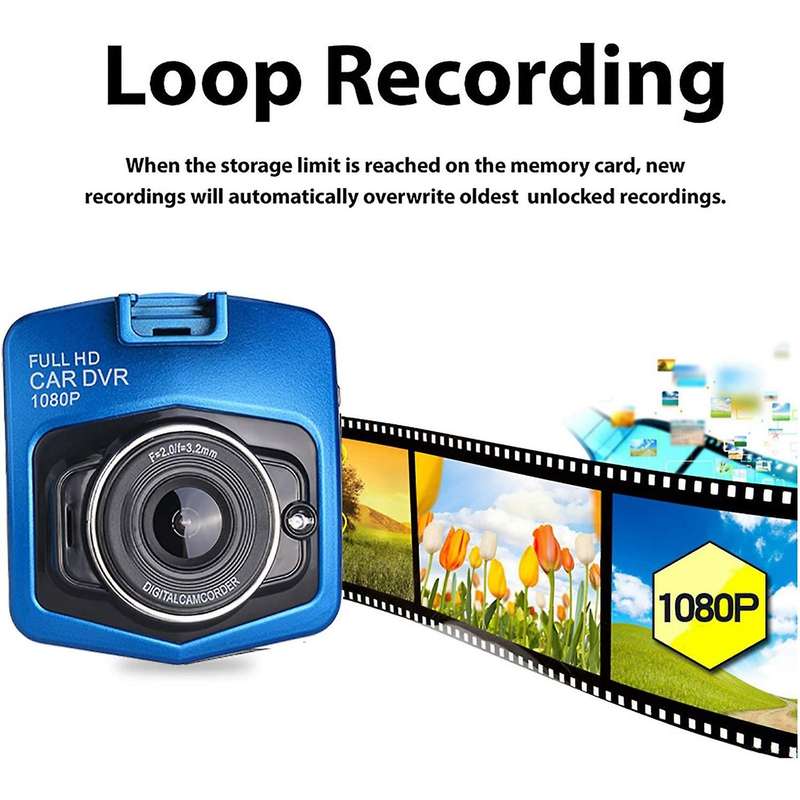 High-Definition 1080P Dashcam Driving APP Compatible Ultra-Thin Driving Recorder 1080P HD Anti-Shake