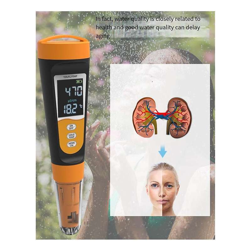 High-precision Tap Water Testing Instrument Ec Conductivity Water Pen Tds Convenient 3-in-1 Water Q
