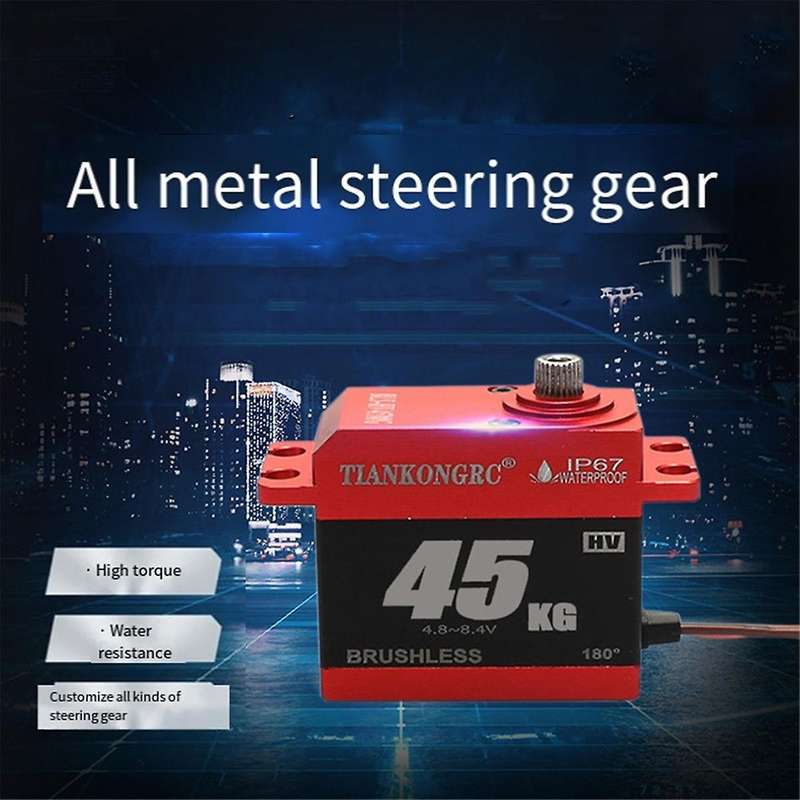 High-torque Digital Steering Gear 45kg All-metal Gear for Robot Vehicle 8.4v High-voltage Steering