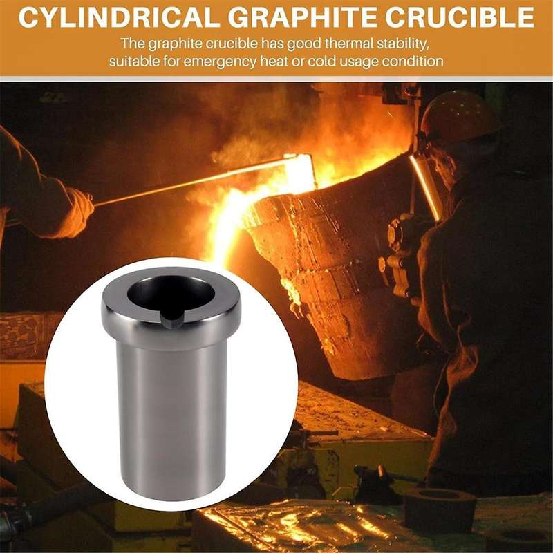 High-Purity Melting 1Kg Graphite Crucible Good Heat Transfer Performance for Melting Casting Refinin