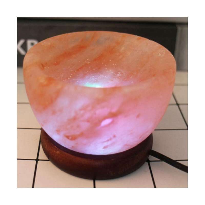 Himalayas Crystal Salt Lamp Led Colorful Color Changing Night Light Air Purifier Decorative Bedside