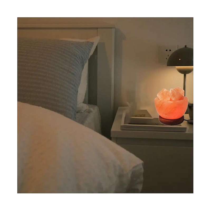 Himalayas Crystal Salt Lamp Led Colorful Color Changing Night Light Air Purifier Decorative Bedside