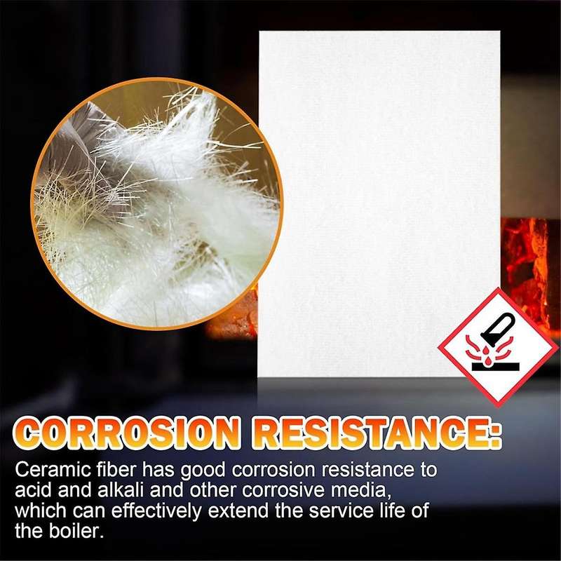 HighTemperature Gasket Paper,Ceramic Fiber Stove Gasket Material Insulated Fireplace Panels for Pell