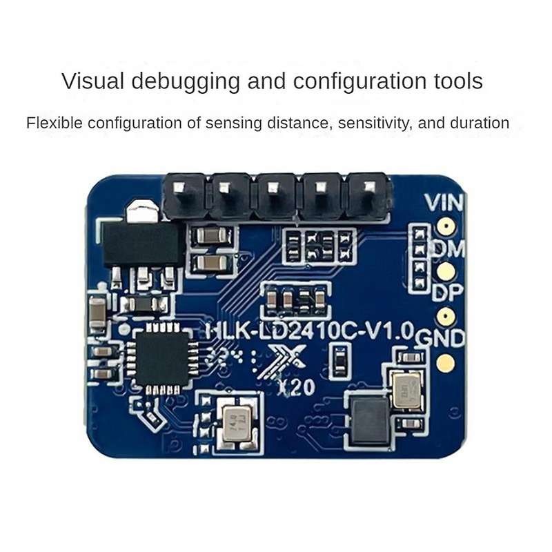 HLK-LD2410C 24G Human Presence Sensor Support BT Function App Radar Sensing Module FMCW Millimeter W