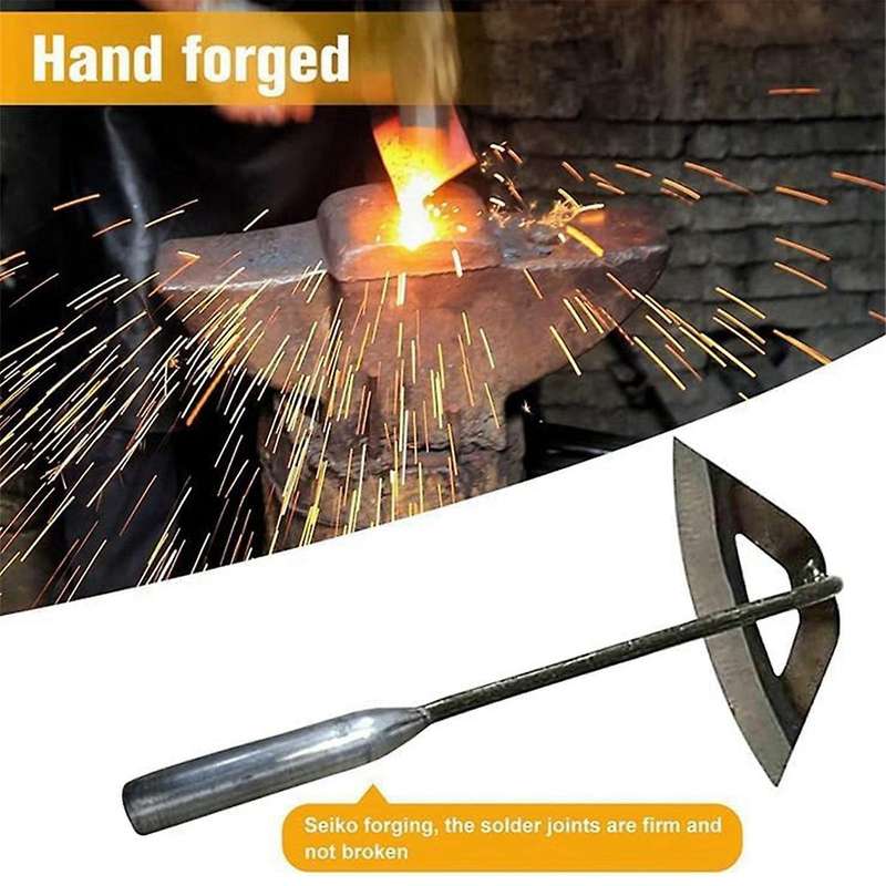Hoe Farm Tools,Special All-Steel Manganese Steel Gardening Hand-Held Hollow Small Hoe, Weeding Artif