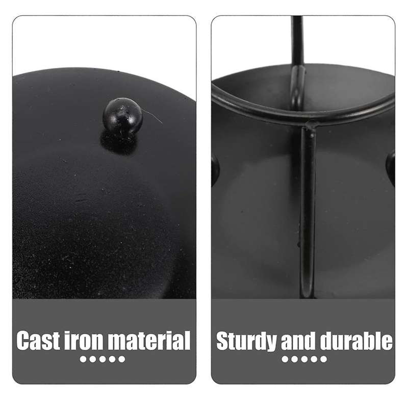 Holder Hot Pot Trivet Open Fire Tripod Smudge Tea Stove Heater Cauldron Pot Bracket Teapot Warmer Bu