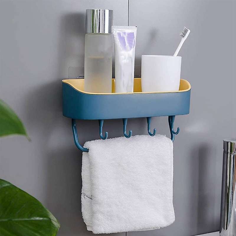 Hole-Free Wall Hanging Double Layer with Strong Adhesive Plastic Products, Suitable for Bathroom, K