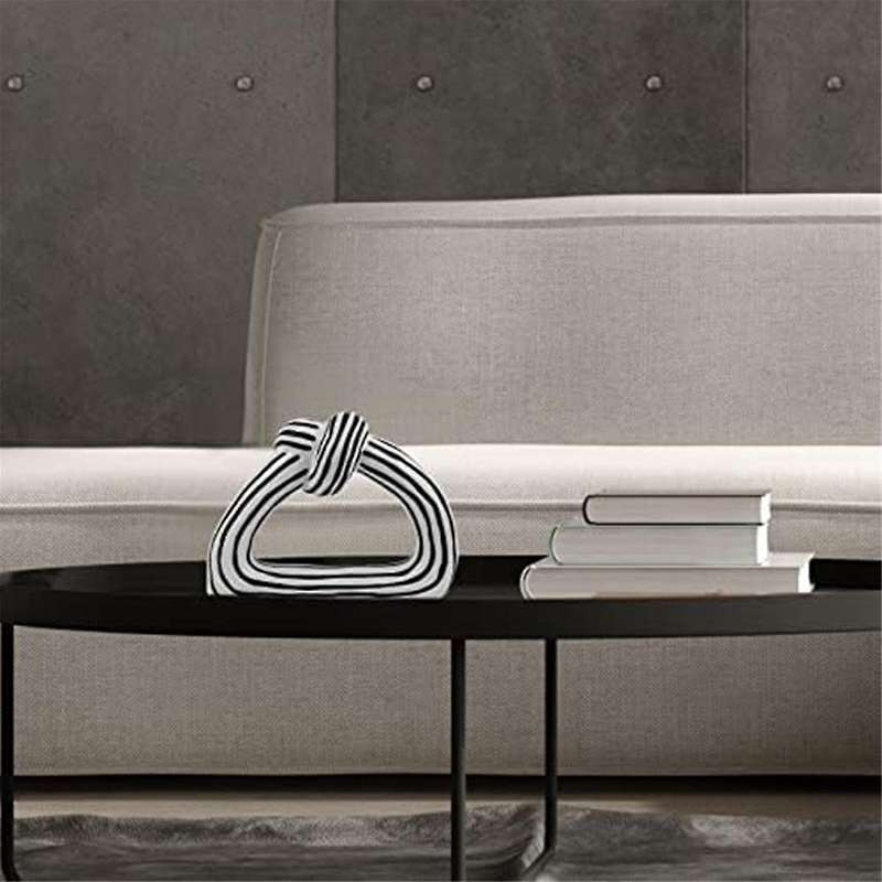 Home Decor Accents Knot Statue, Aesthetic Shelf Decor Accents for Living Room Accessories, Modern Co