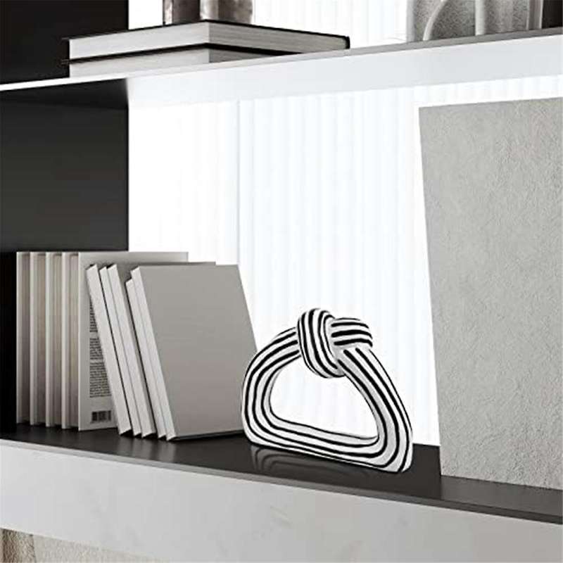 Home Decor Accents Knot Statue, Aesthetic Shelf Decor Accents for Living Room Accessories, Modern Co