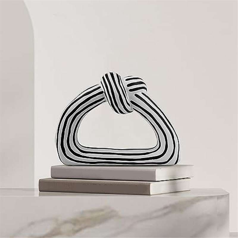 Home Decor Accents Knot Statue, Aesthetic Shelf Decor Accents for Living Room Accessories, Modern Co