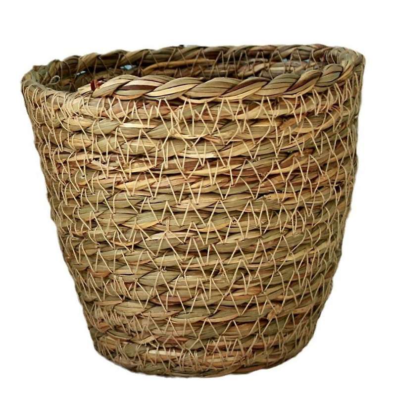 Home Decoration Straw Flower Pots Garden Flower Pots Containers Wicker Rattan Vases Storage Boxes