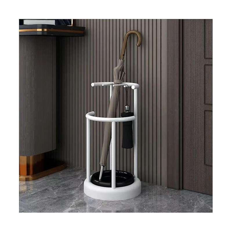 Home Circular Umbrella Holder with Removable Drip Tray Stand for Umbrellas Entryway Decorative Rack