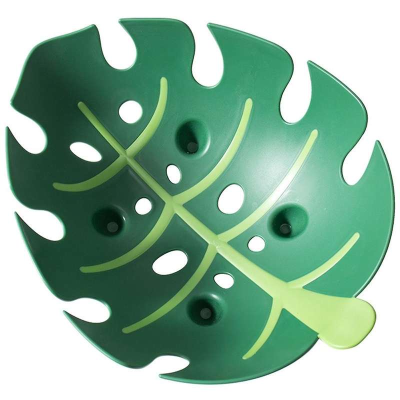 Home Decor Leaf Shaped Storage Tray Dish Kitchen Organization Accessory Fruit Food Container Modern
