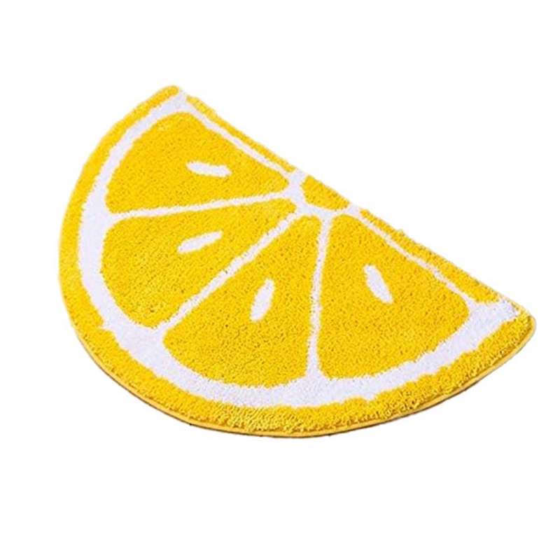 Home Entrance Rug Half Round Mat Dirt Trapping Rugs Non- Absorbent Bath Rugs Bathtub Mat for Kids