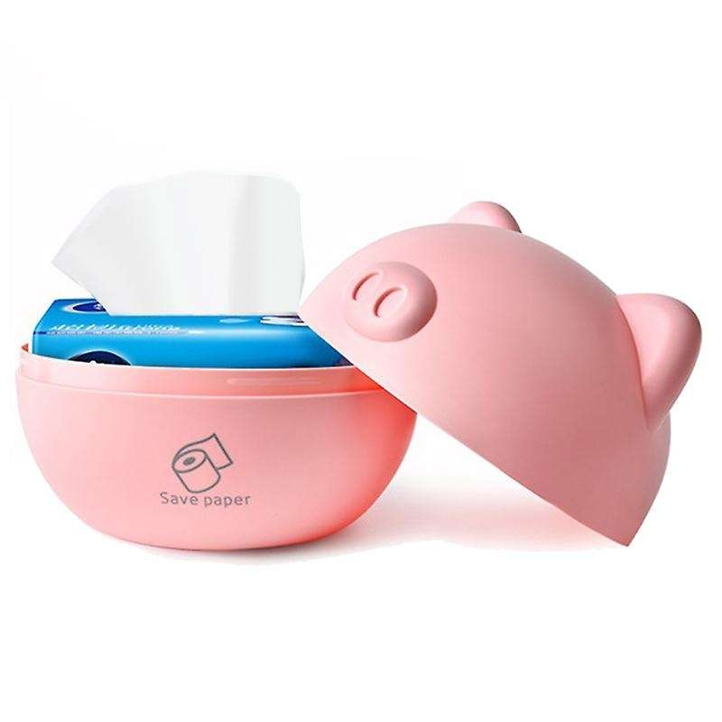 Home Pig Design Tissue Boxes Desktop Napkin Holder Cartoon Tissue Paper Storage Box Kitchen Living