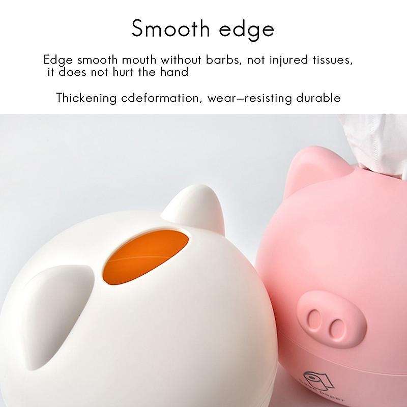 Home Pig Design Tissue Boxes Desktop Napkin Holder Cartoon Tissue Paper Storage Box Kitchen Living