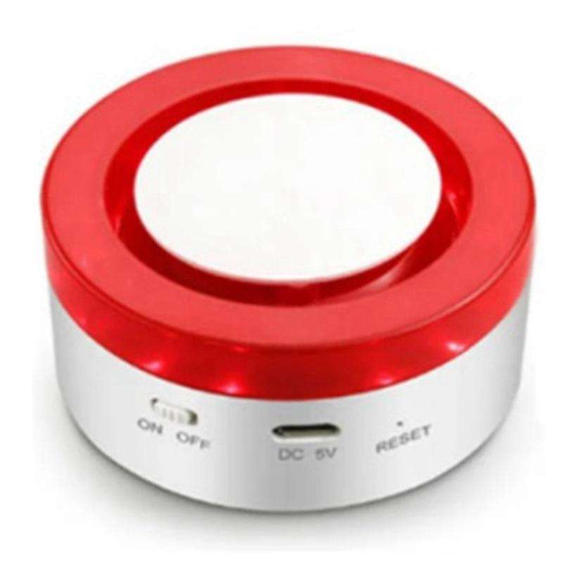 Home Security Tuya Smart Siren Alarm Strobe Flash Horn 100db Big Sounds to Threaten Thief for Alexa