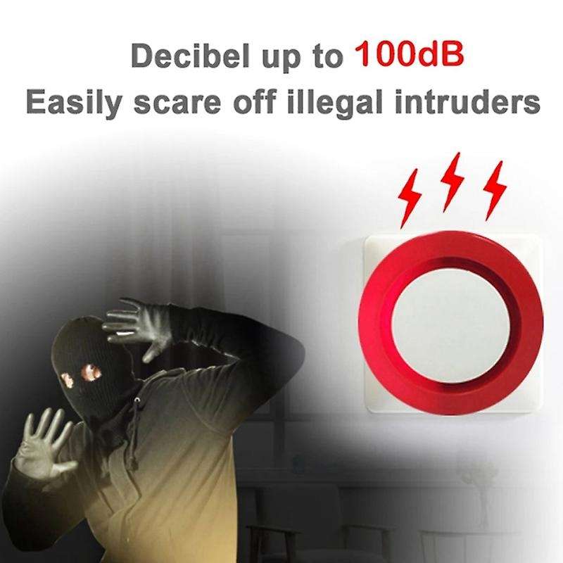 Home Security Tuya Smart Siren Alarm Strobe Flash Horn 100db Big Sounds to Threaten Thief for Alexa