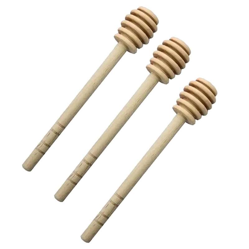 Honey Pot with Long Handle Mix Stick Small Wood Honey Stick Honey Stick Wooden Stick