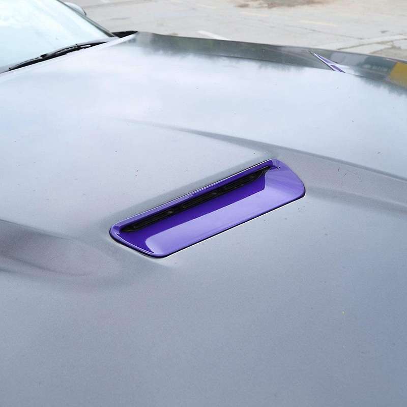 Hood Air Conditioner Air Outlet Trim Exterior Accessories for 2015-2020, ABS Purple