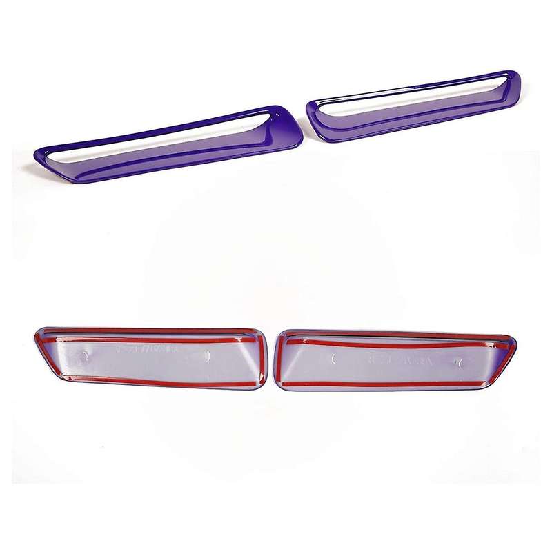 Hood Air Conditioner Air Outlet Trim Exterior Accessories for 2015-2020, ABS Purple