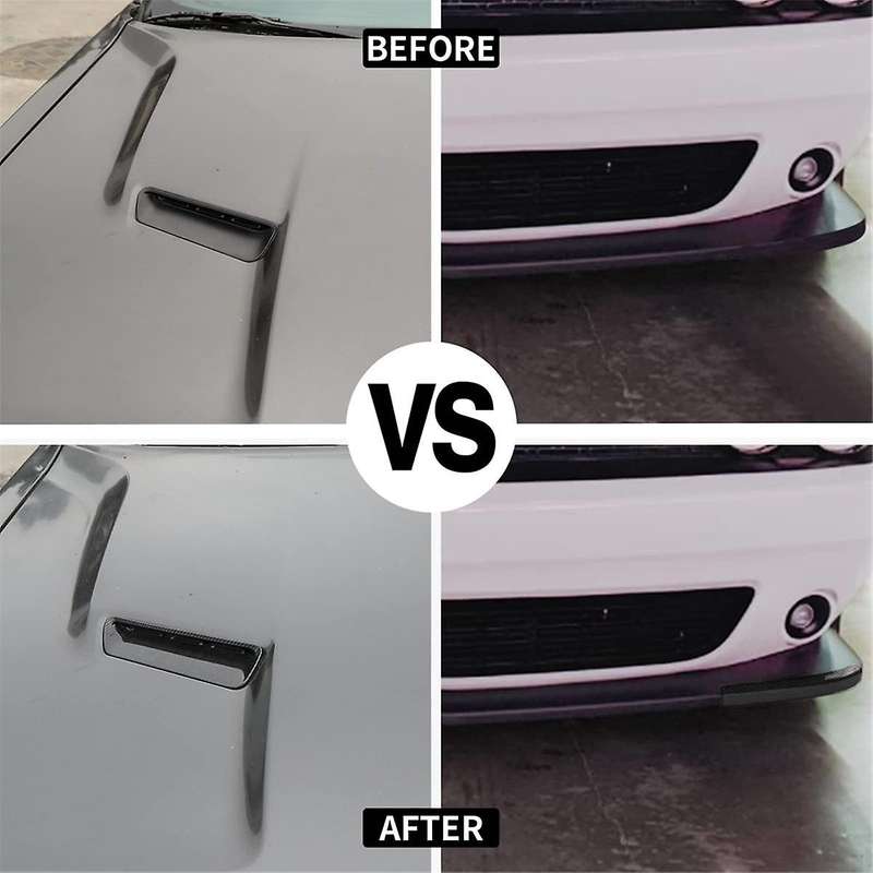 Hood Air Outlet Front Bumper Lip Splitter Protector Cover Trim for 2015-2024 Accessories,B
