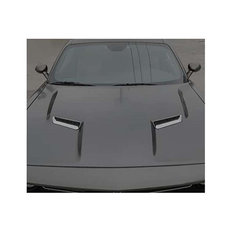 Hood Air Conditioner Air Outlet Trim Exterior Accessories for 2015-2022 Abs 2pcs Carbon Fiber
