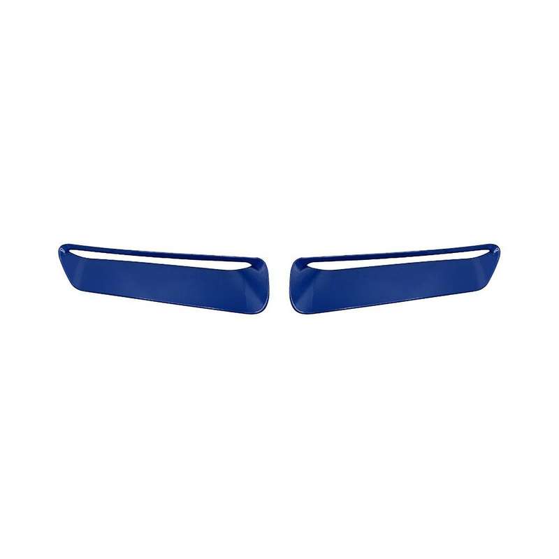 Hood Air Conditioner Air Outlet Trim Exterior Accessories for 2015-2022 Abs 2pcs Blue