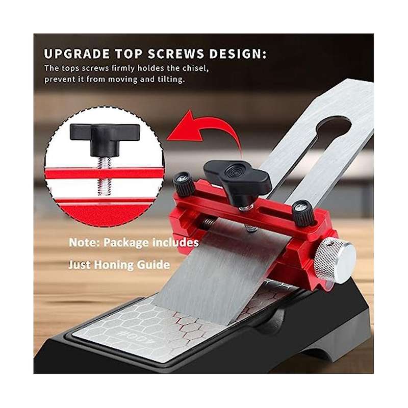 Honing Guide Tool, Chisel Sharpening Jig Tool Fixation for Woodworking, Chisels and Planes 0-2.6inch