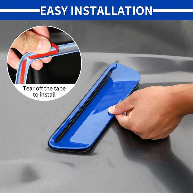 Hood Air Outlet Front Bumper Lip Splitter Protector Cover Trim for 2015-2024 Accessories,A