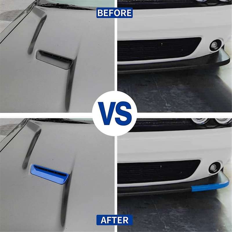 Hood Air Outlet Front Bumper Lip Splitter Protector Cover Trim for 2015-2024 Accessories,A