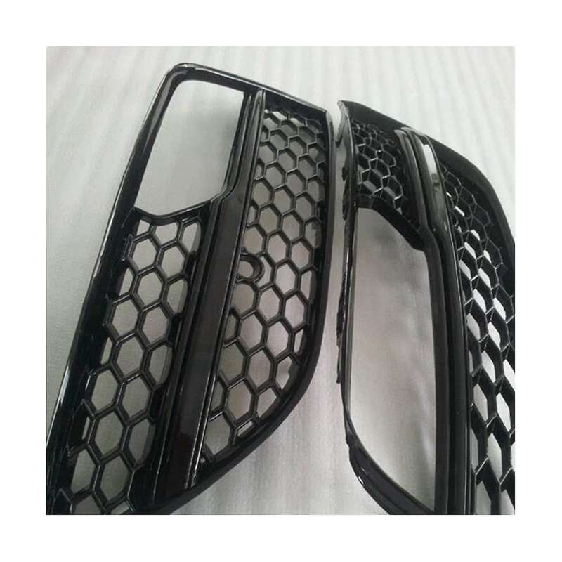 Honeycomb Mesh Style Front Bumper Fog Lamp Cover Grills Fog Light Grille for A3 Hatchback 2013-2016